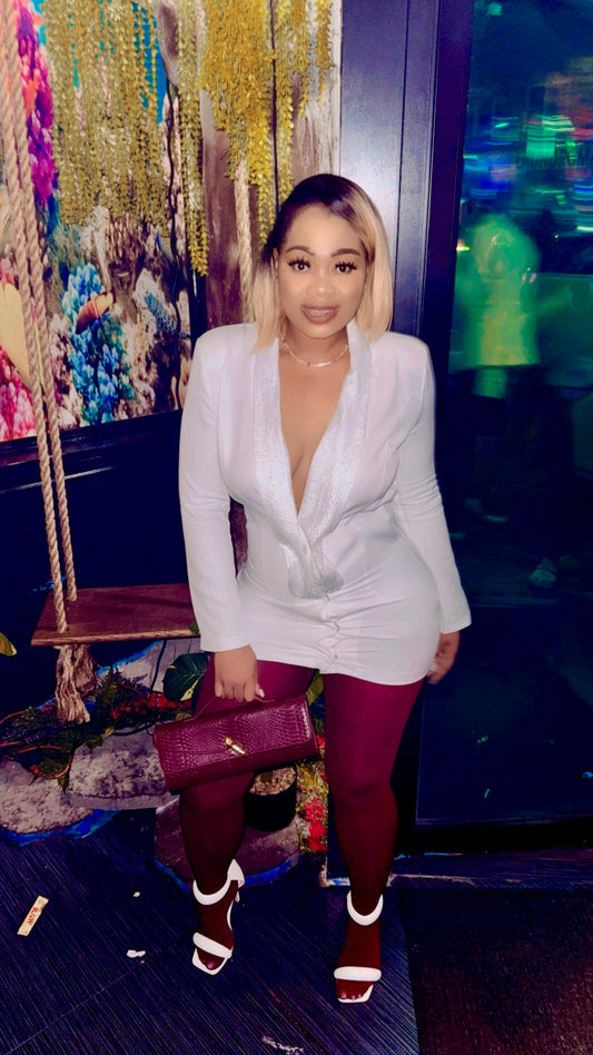 Bust-down blazer