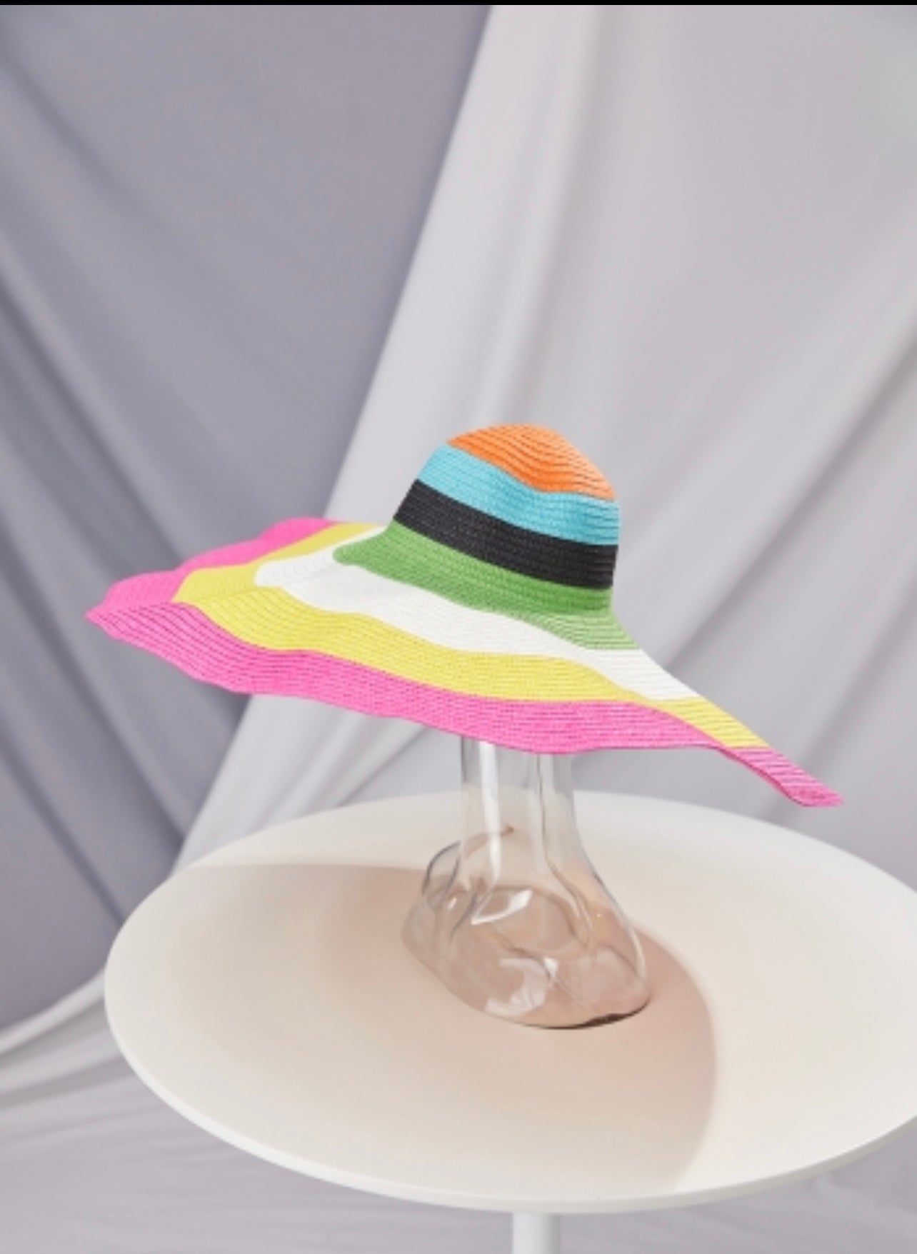 Multi color beach hat